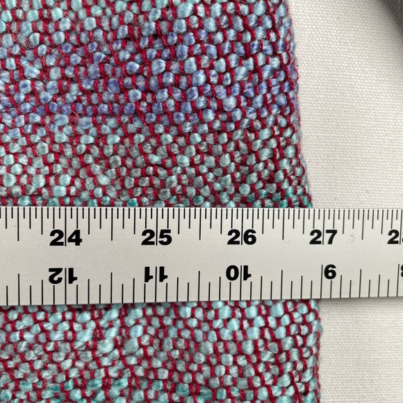 Turkey Creek Weaving Studios Cardigan‎ Knit Button Jacket Handmade Green Purple - Picture 4 of 9